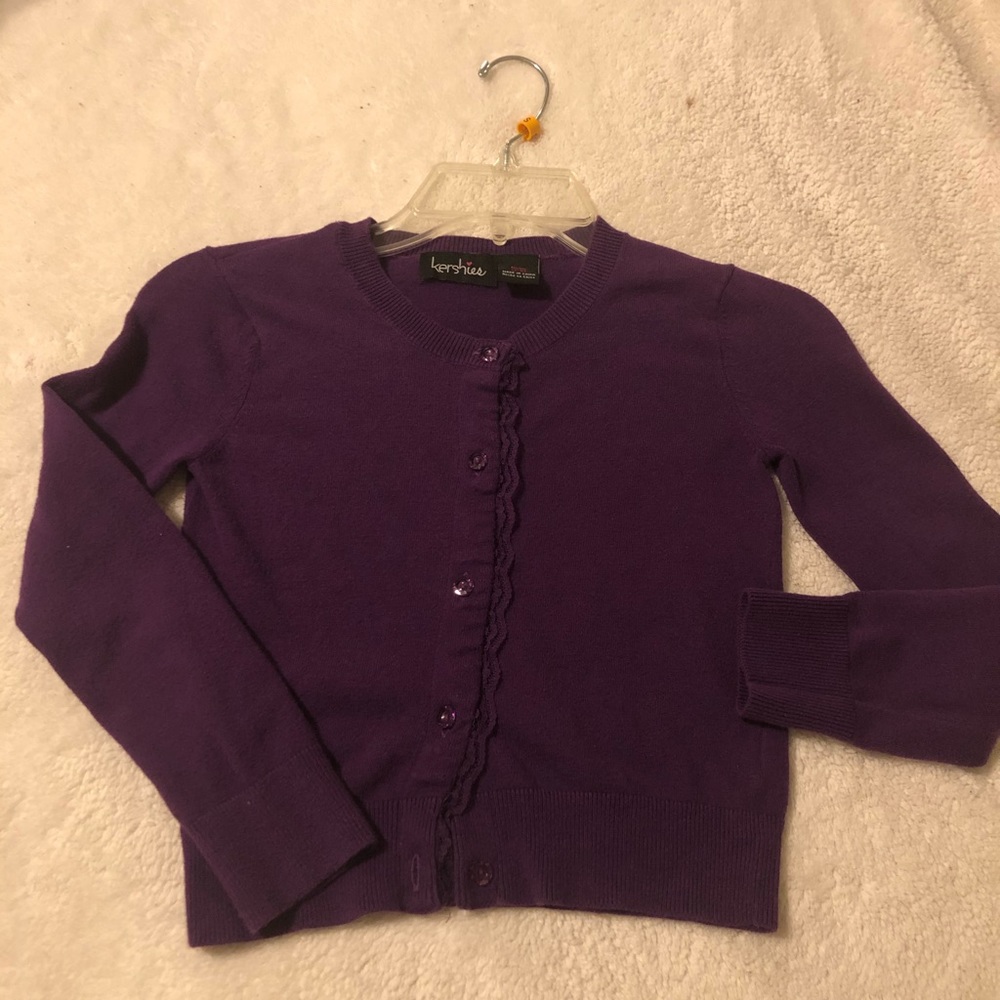 Girls cardinals sweater great condition purple new